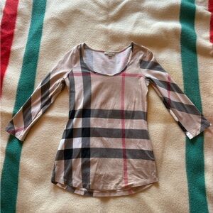 Burberry Brit plaid  Top